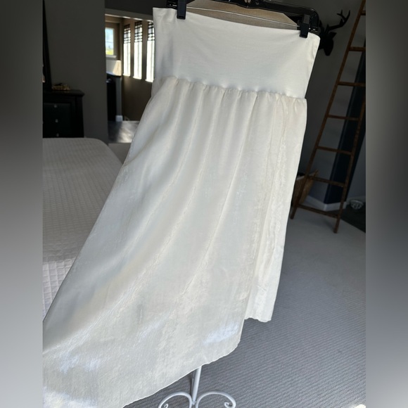 ATM cream velvet midi skirt, size large - Picture 6 of 13